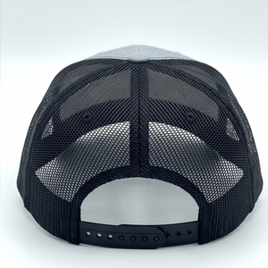 Casquette Trucker en Cuir Personnalisée de Haute Qualité Style 112 Gris Maille Snapback Toile Casquettes de Sport Logo Personnalisé Design 6 Panneaux - Product Image 4