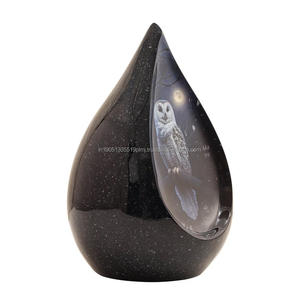 Urna de lágrima con estampado de búho nocturno personalizado de alta calidad para urnas de cremación humana para cenizas, venta al por mayor de urnas de cremación gratis de aluminio - Product Image 2