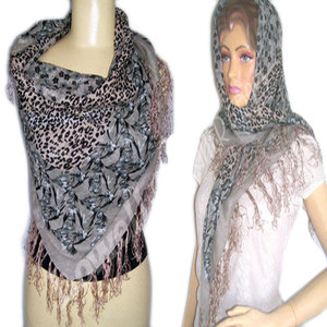 Animal Print Cotton Scarf Soft Lightweight Breathable Fashion <b>Wrap</b> Stylish Neck Head <b>Shawl</b> for Women All Season Casual Elegant - Product Image 1
