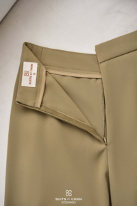 Women's Olive Brown Polyester Spandex Wide Leg <b>Split</b> Pants Casual Office High Waist Designer <b>Trousers</b> Fashion Pants ELOWEN - Product Image 5