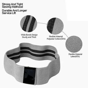 Bande de Résistance Large en Tissu pour Squats et Entraînements du Bas du Corps – Accessoires de Fitness – Fournisseur en Gros pour Commandes en Vrac - Product Image 3