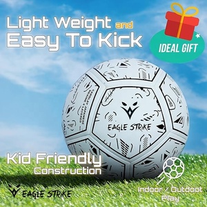 Balón de Fútbol Personalizado Eagle Strike, Diseño Blanco y Negro, Tamaño 5 para Entrenamiento, Durable - Product Image 5