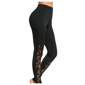 Nouveautés Leggings de yoga taille mi-haute pour femme, avec logo personnalisé, effet froncé aux fesses, antibactériens, respirants, longueur genou, sans couture, style vintage - Product Image 1