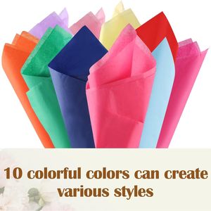 Set di 80 Fogli di Carta Velina 50x50 cm Colori Assortiti per Lavori di Carta che Coprono la Maggior Parte delle Misure Necessarie - Product Image 3