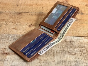 Men's Retro Casual <b>Slim</b> Genuine Leather <b>Wallet</b> High Quality Multi-<b>Card</b> <b>Card</b> Holder Vintage Style-LW-0157 - Product Image 6