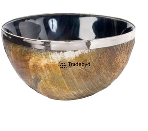Bol en corne d'ange de luxe fait main, accent décoratif haut de gamme pour la salle à manger par Tradebyd - Product Image 2