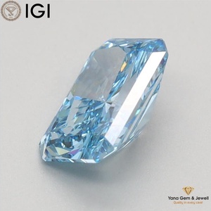 ใบรับรอง IGI เพชร CVD ที่เพาะเลี้ยงในห้องปฏิบัติการ รูปทรงเรเดียนท์ น้ำหนัก 1.00 กะรัต สีฟ้าสดใสแฟนซี ความสะอาดระดับ VS2 สำหรับเครื่องประดับที่น่าทึ่ง - Product Image 5