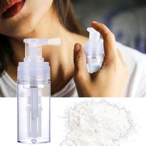 Travel High Quality Wholesale Baby Dry Loose Powder Pump Sprayer <b>Bottle</b> Screen Printing Refillable Portable Transparent <b>Plastic</b> - Product Image 1