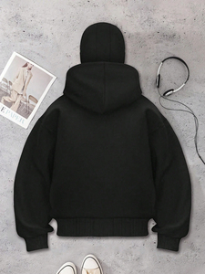Balaclava tendance pour hommes, sweat-shirt en coton doux, parfait pour un usage quotidien, style streetwear, tenue tendance - Product Image 5