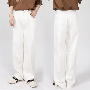 Wholesale Clothing Cheap Trousers High Quality Men's Nerd Black <b>Work</b> Baggy Ladies and Men <b>Jean</b> Pants - Product Image 1