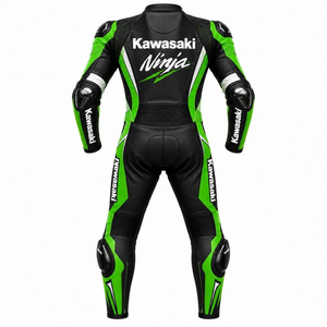 Combinaison de course de moto Rawasaki Ninja pour homme, 1 pièce, en cuir de vache/crocodile, imperméable, séchage rapide, protection - Product Image 2