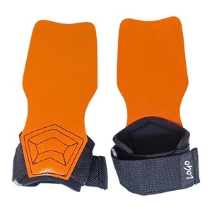Poignées de paume antidérapantes à motif, en cuir réglable de haute qualité avec sangle noire de soutien pour l'exercice des doigts - Product Image 6