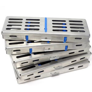 <b>Top</b> Rated Medivolve Dental Sterilization Cassette Tray <b>Box</b> <b>Set</b> of 5 Surgical Instruments Holder CE ISO Wholesale Best Supplier - Product Image 6