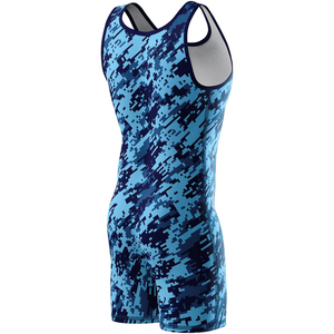 Design Your Own Customized Color Short Sleeve Breathable Quick Dry Light <b>Weight</b> Wrestling Singlet OEM Service - Product Image 3