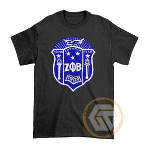 Camiseta de Algodón Personalizada al por Mayor de Zeta Phi Beta, Ropa de Sororidad Fina para Mujer, Fraternidad, Lisa, Teñida, de Alta Calidad, para Verano - Product Image 3