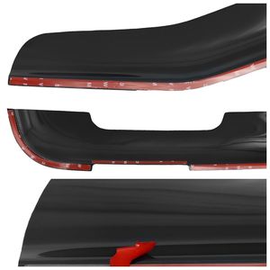 Déflecteurs de pluie noirs pour Freightliner Cascadia 2018+, paire gauche/conducteur et droite/passager - Product Image 4