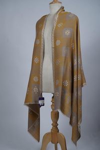 Echarpe de Lana Fina de Cachemira para Mujer VIC, 70x200 cm, Modelo VIC-CFW-CJB-002, Transpirable, para Uso Diario y al Aire Libre, Hecho en India y Pakistán - Product Image 6