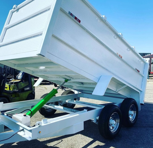 New 11 Ton Hydraulic Tipping <b>Trailer</b> for Agricultural <b>Tractors</b> 4-Wheel Tipper with Engine Gear Pump & Bearing-Core Components - Product Image 2