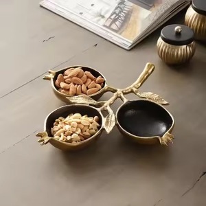Modern Metal Dry Fruits Bowl Stylish Decorative Finish Snack Dish Elegant Tableware Gift Collection - Product Image 2