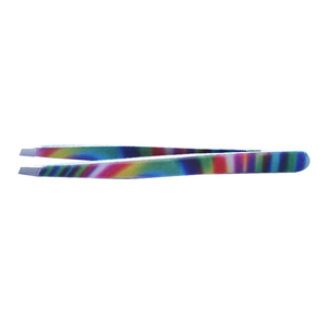 Pinzas de Cejas de Acero Inoxidable de Alta Calidad con Punta Inclinada para Uso en Pestañas - Product Image 1