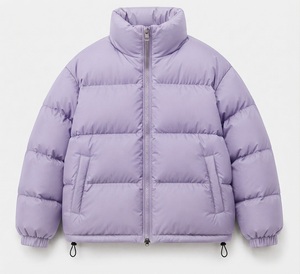 <b>Men</b> Autumn Winter Casual Hooded Cotton Down Coat with Zipper Outdoor Windproof Jacket Standard Thickness Warm Puffer Coat - Product Image 2