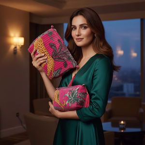 Set de Bolsas de Aseo Acolchadas de Terciopelo, Bolsa de Maquillaje para Cosméticos, Regalo de Cumpleaños, Regalo para Damas de Honor con Cierre - Product Image 3