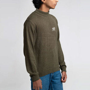 Fashionable Solid Tone Mock <b>Neck</b> Stretch Top with Full Sleeves for Seasonal Wear <b>Men</b> <b>Turtle</b> <b>Neck</b> Shirt - Product Image 1