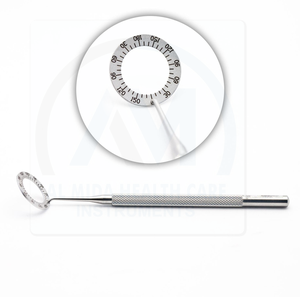 Marcador corneal de acero inoxidable, instrumentos quirúrgicos oftálmicos, anillos de calibración de grados Mendez, herramientas de cirugía ORL - Product Image 1