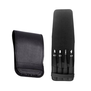 Juego de Pinzas Profesionales para Cejas Negras, Acero Inoxidable, Punta Puntiaguda, Herramienta de Belleza de Precisión Duradera, Estilo Moderno, Depilación - Product Image 3