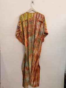 Caftán de Seda Reciclada Surtido, Vestido Maxi Vintage para Mujer, Vestido de Lujo Estilo Bohemio - Product Image 5