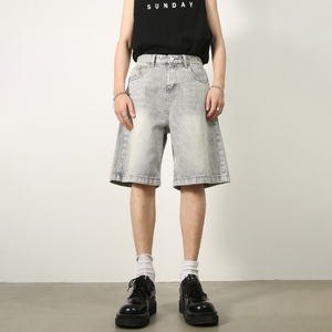 กางเกงยีนส์ขาสั้นลำลองสำหรับผู้ชายคุณภาพสูง ผลิตจากโรงงาน ดีไซน์โดดเด่น มีหลายสี เหมาะสำหรับฤดูร้อน - Product Image 1