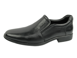 Mocasines Negros de Piel Nappa para Hombre, Marca Pipers, con Punta en Pico, Suela de Goma Acolchada, Zapatos de Oficina y Carrera - Product Image 3