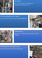 Machine d'emballage automatique multifonctionnelle innovante pour sachets Doypack, pour le remplissage de liquides et de poudres de qualité alimentaire, directement de l'usine