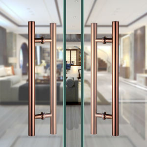 D Shape Bar Wooden <b>Door</b> <b>Handles</b> Aluminum Stainless Steel Black <b>Pull</b> Glass <b>Door</b> <b>Handle</b> Modern Design 5 Year Warranty Easy - Product Image 1