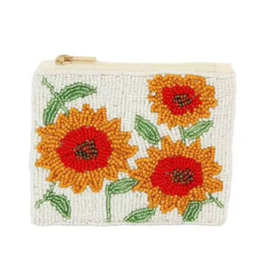 Premium Embroidered Beaded Coin Bag Compact Travel <b>Wallet</b> for Women At <b>Cheap</b> Price - Product Image 1