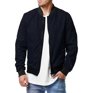 Chaqueta Bomber de Invierno para Hombre, Diseño Delgado con Cuello Alto y Logotipo Frontal, Nueva Llegada, OEM Personalizada - Product Image 4