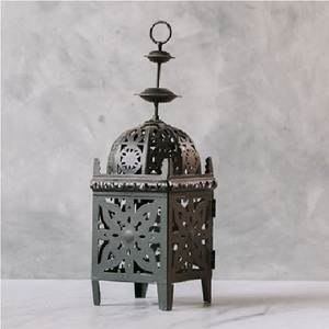Moroccan Style Hexagon <b>Brass</b> <b>Lantern</b> Golden Color Candle Holder Home Decoration Durable - Product Image 3