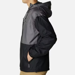 Stylish Streetwear Windbreaker <b>Jacket</b> <b>Lightweight</b> Outdoor <b>Running</b> Casual Hooded Breathable <b>Lightweight</b> - Product Image 3