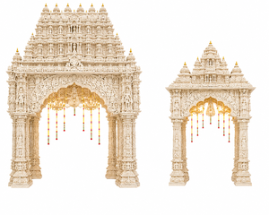 Mandap de boda de lujo con temática Manavarai, estilo tamil, mandap de boda del sur de la India, precio de fábrica, envío en contenedor a EE. UU. - Product Image 2