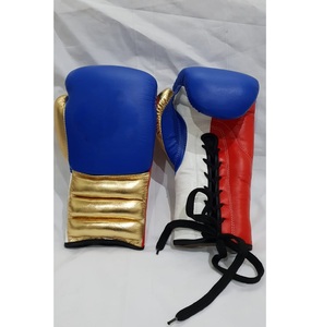 Guantes de Boxeo de Cuero Premium Mexicanos al por Mayor con Cordones, Logotipo Personalizado, Agarre Ergonómico, Transpirables, para Entrenamiento y Sparring - Product Image 1
