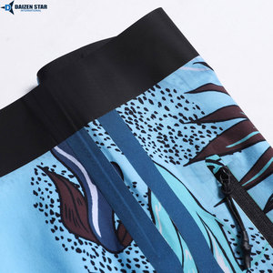 Men's Floral Print Board Shorts Quick Dry Drawstring Waist Casual Swim Trunks Spandex Nylon Knitted Fabric - Product Image 5