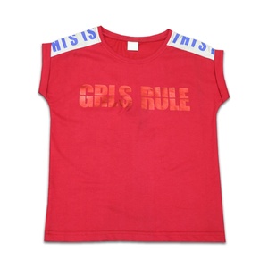 Camiseta de Jersey de algodón con estampado personalizado unisex para niños, ropa informal sin mangas corta para el verano para niños de todas las edades - Product Image 1