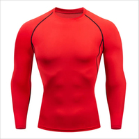 Rashguard thermique respirant pour MMA, protection anti-UV pour temps froid, séchage rapide, vêtements de sport en polyester/nylon pour la natation et le surf