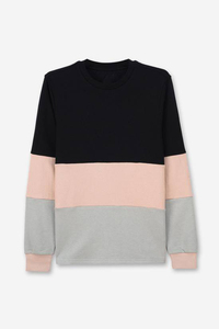 Sweat-shirt en molleton à col rond pour homme, coupe ample, en polyester/coton de haute qualité, uni, respirant, pour l'hiver - Product Image 5