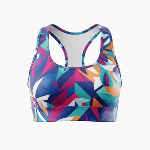 Sujetador Deportivo Sublimado Personalizado OEM, Top Corto para Fitness, Sujetador de Yoga con Absorción de Humedad - Product Image 1
