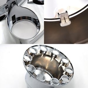 Kit Copricerchi Cromati Universali per Camion, 2 Anteriori e 4 Posteriori, Include 60 Copridadi e Attrezzo - Product Image 6