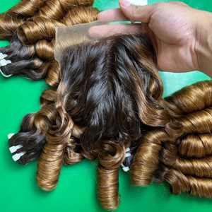 CDYHAIRVN - Cabello Humano Natural con Textura Personalizada, Color Natural, Sin Remy, Listo para Permanente, Rizado y Voluminoso, Directo de Fábrica - Product Image 2