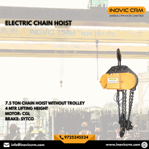 Nuevo Polipasto Eléctrico de Cadena de 7.5 Toneladas con Carro |   Altura de Elevación de 4 Metros |   Motor CGL |   Freno SYTCO |   Elevación Industrial de Alta Resistencia | - Product Image 3