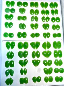 TASBIYA GEMS - Piedras Preciosas de Ónix Verde Natural, Corte Rosa, Facetadas por un Lado, 150 Quilates, para la Elaboración de Joyas - Product Image 5