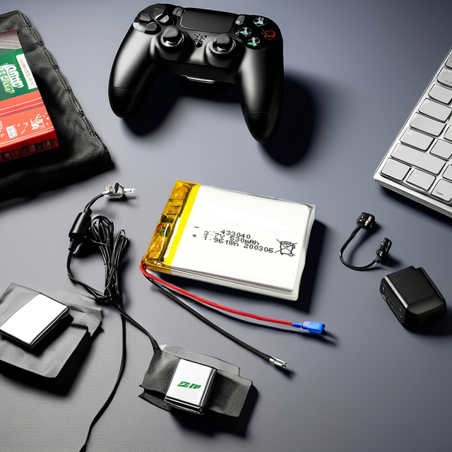 Rechargeable 433040 Lithium Polymer Battery 3.7V 530mAh Lipo Battery Toys Gamepad Game Console Controller Polymer Battery Pack